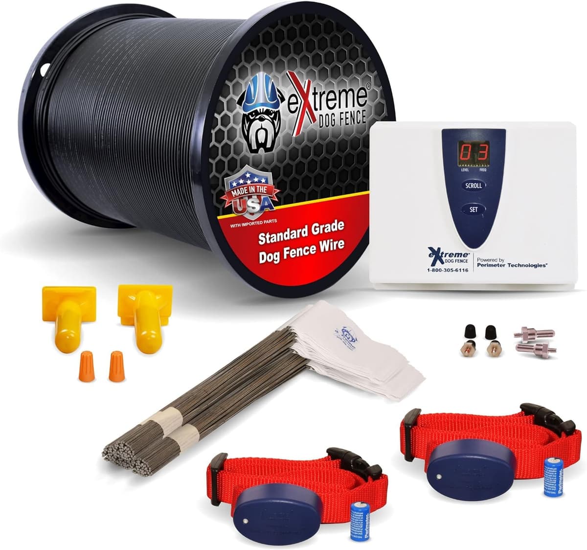 Underground Electric Dog Fence Premium - 2 Dog | 2000 Feet EDF-PER-PROGRADE-DOGS-2-2000.001-FBA
