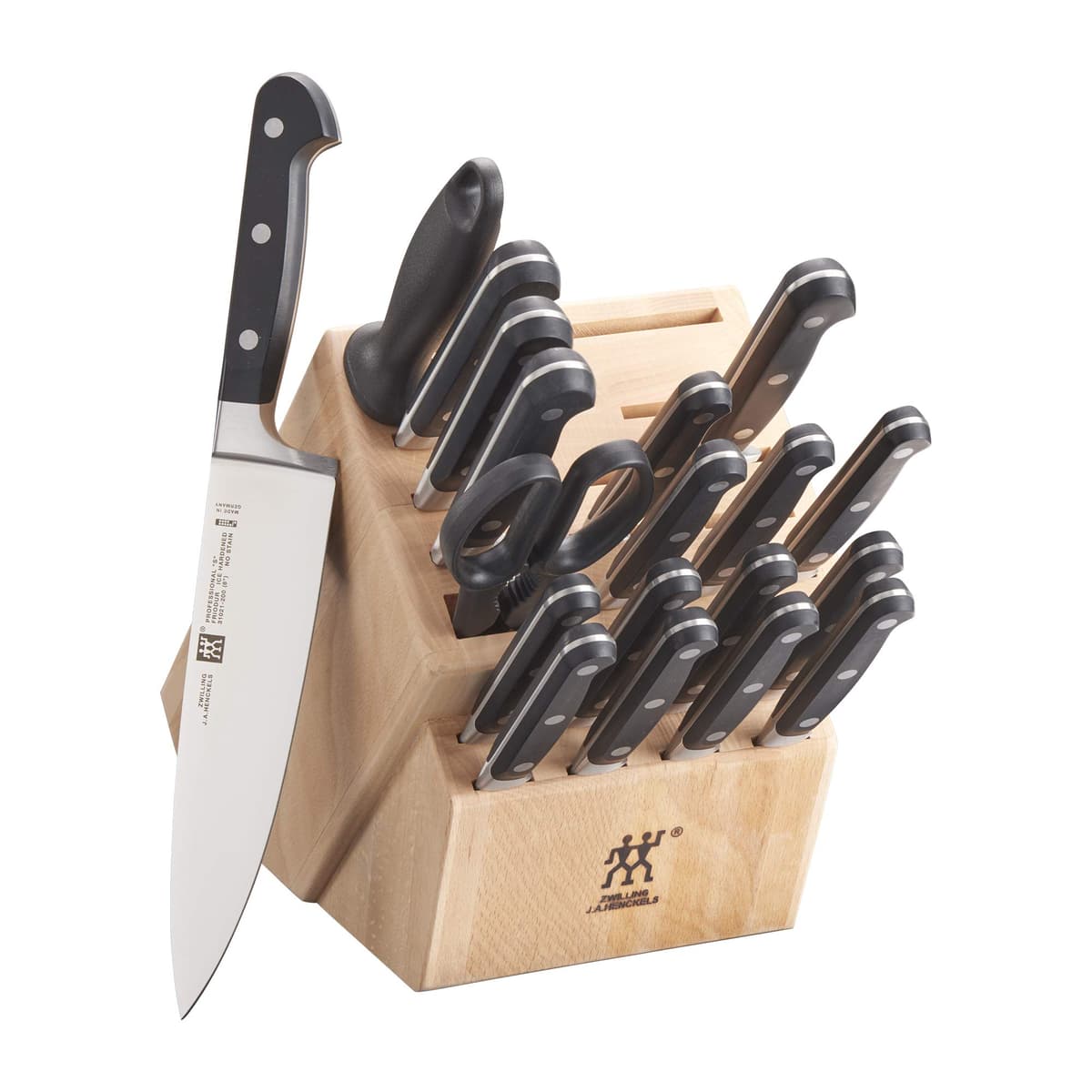 ZWILLING Professional S juego de cuchillos 20 piezas con bloque de abedul 35673-020