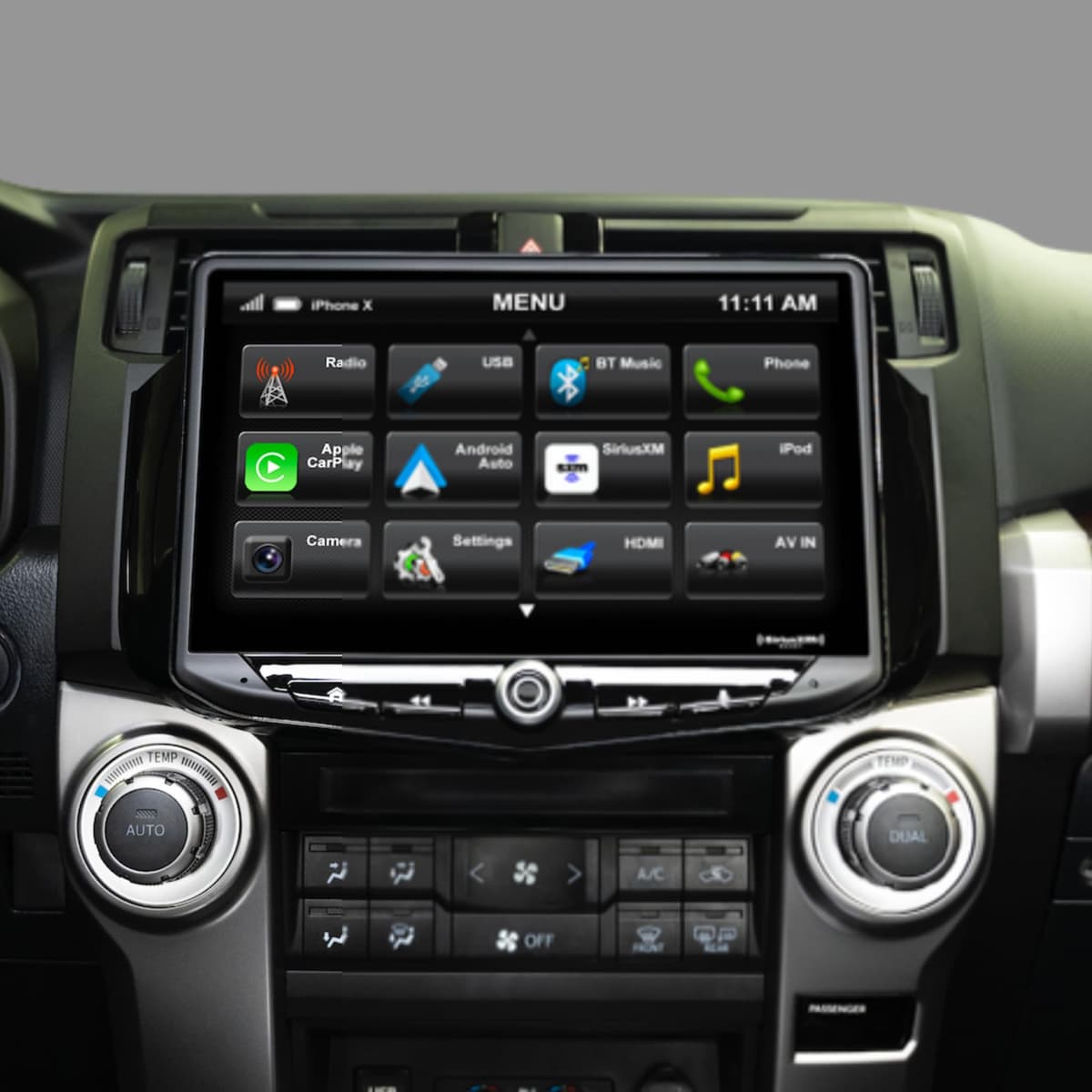 Kit de reemplazo de radio 10" Stinger HEIGH10 para Toyota 4Runner (2010-2023) con CarPlay y Android Auto HEIGH10 RB10RUN10