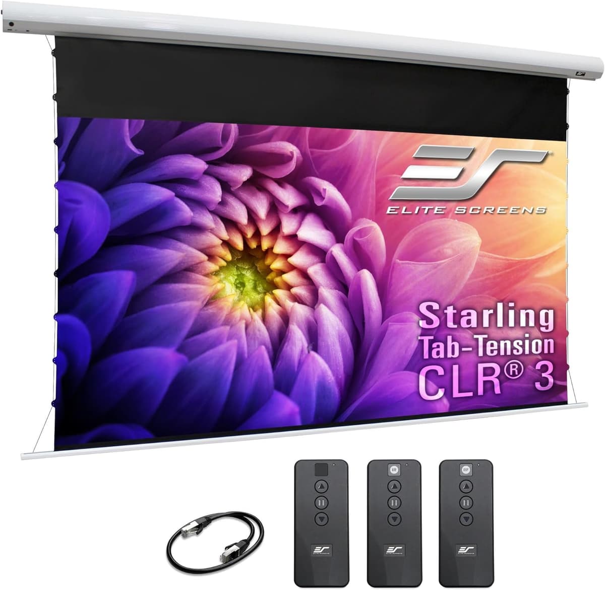 Elite Projector Starling STT121XH2-CLR3 Pantalla eléctrica retráctil CLR3 121" 16:9 para proyectores UST STT121XH-CLR3