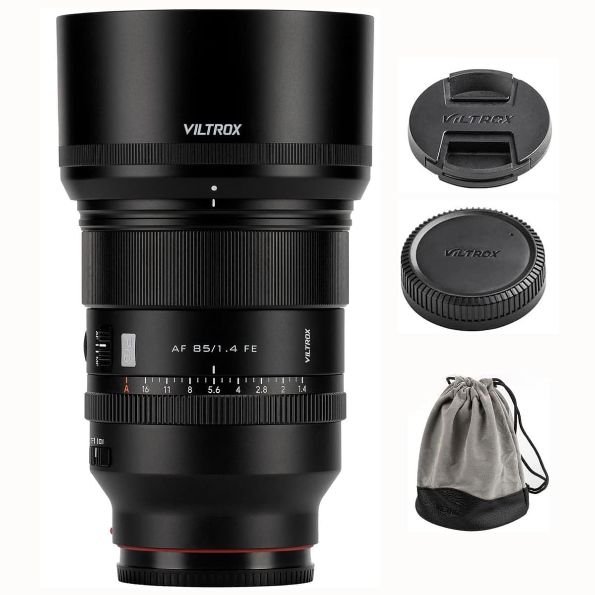 VILTROX 85 mm f/1.4 Pro FE Autoenfoque STM Lente para Retratos Full Frame para Cámaras Sony Montura E a7 a7C a7R II a7S III a7 III a7 IV a7R III a7R IV a9 A1 FX3 A9 A7M3 A7M2 A7S2 a6400 a6500 a6600 a6700 FX30 PSW-FS5 zv-e10 ev10