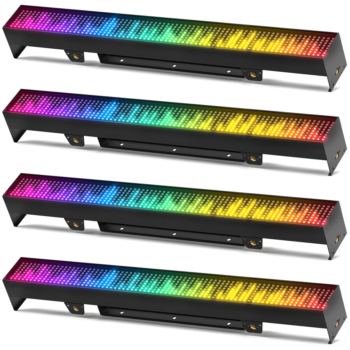 Warmdance ZQ06203 Barra LED Stage Light 120W, 666 LEDs RGB, 254 Efectos Dinámicos, DMX512, Activada por Sonido - Paquete x4 ZQ06016USX4