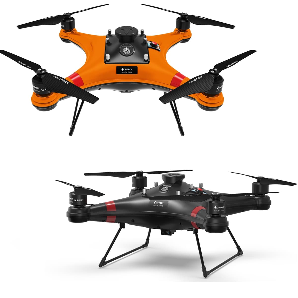 FIFISH Drone de pesca resistente al agua con cámara 4K, gimbal de 1 eje y liberador de carnada 480