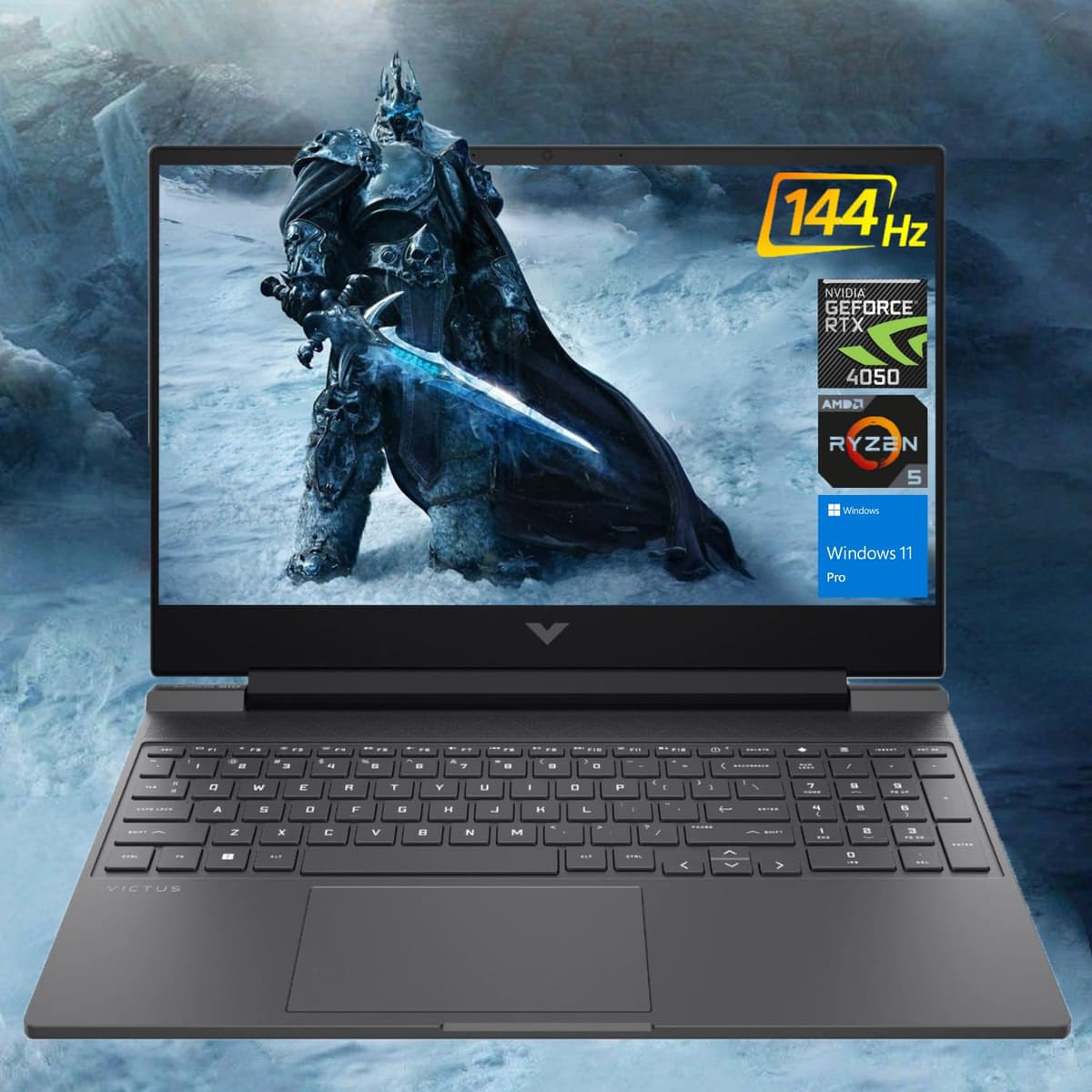 HP Victus 15.6" Premium Gaming, AMD Ryzen 5 8645HS, RTX 4050 6GB, 32GB DDR5, 1TB SSD, 144Hz, Windows 11 Pro TPN-Q279