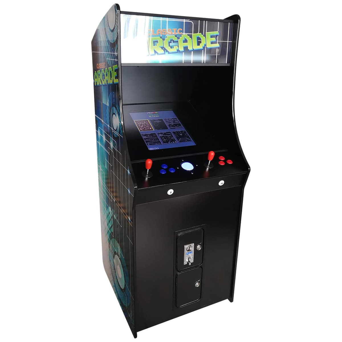 Creative Arcades Máquina Arcade Full Size Comercial 2 Jugadores, 412 Juegos, 22" 152141