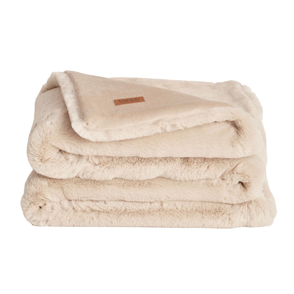 UnHide Marshmallow - Manta Faux Fur Grande (90 x 108) - Beige Bear