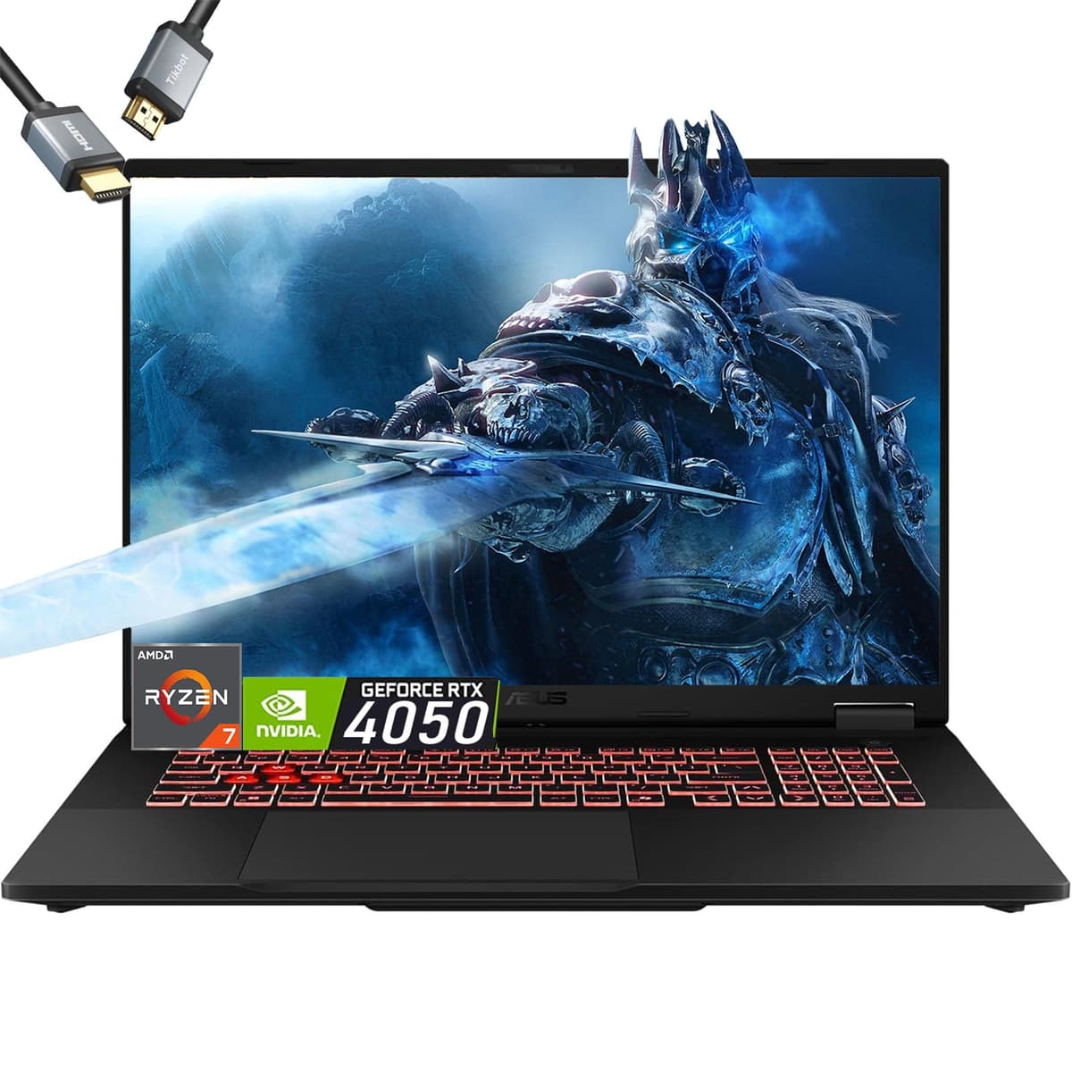 ASUS TUF A16 Gaming Laptop, Ryzen 7 7445HS, RTX 4050, 16" WUXGA 144Hz, 32GB DDR5, 2TB SSD, Windows 11 ASUS TUF Gaming Laptop 2024