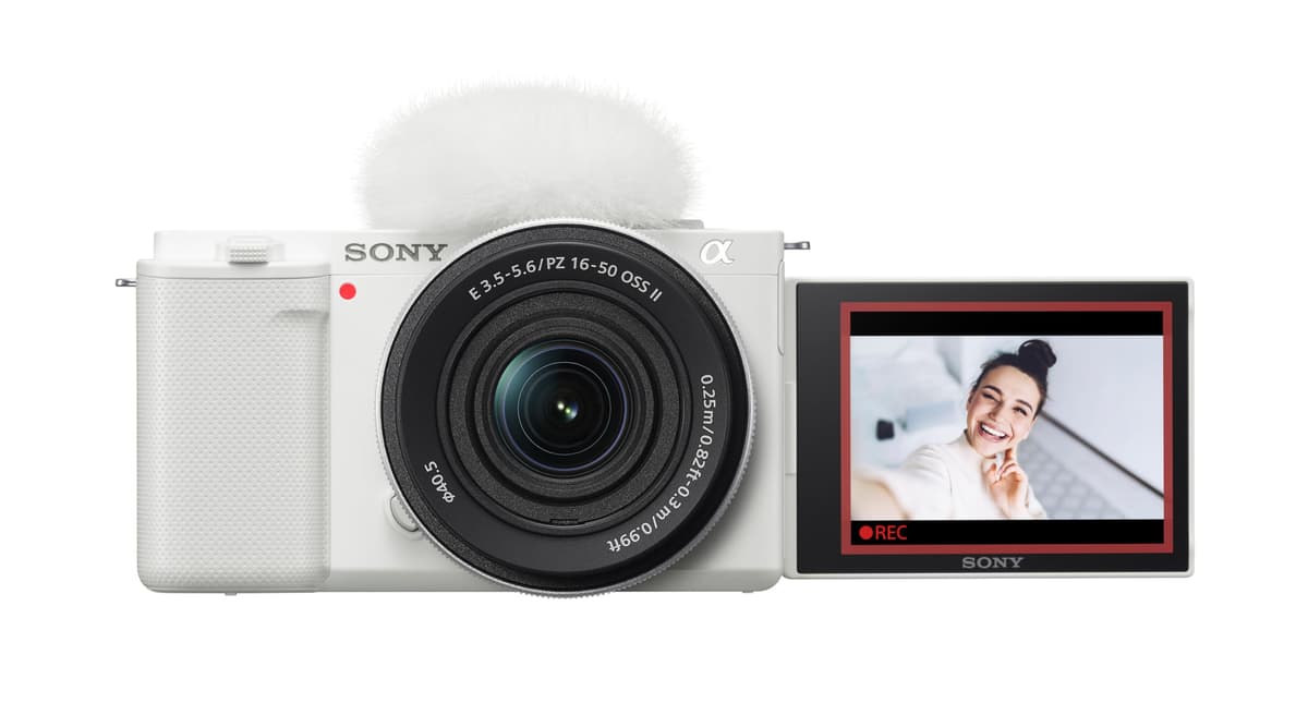 Sony Alpha ZV-E10 - Cámara sin espejo intercambiable APS-C para vlogs - Blanco, ZVE10KW ZVE10KW.UC2