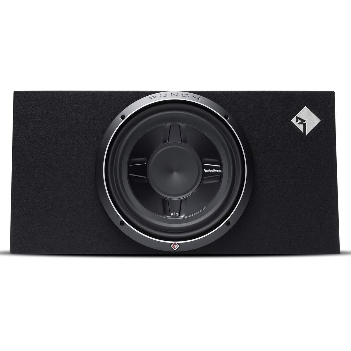 Rockford Fosgate Punch P3S-1X12 P3S Subwoofer simple de 12" poco profundo cargado en caja