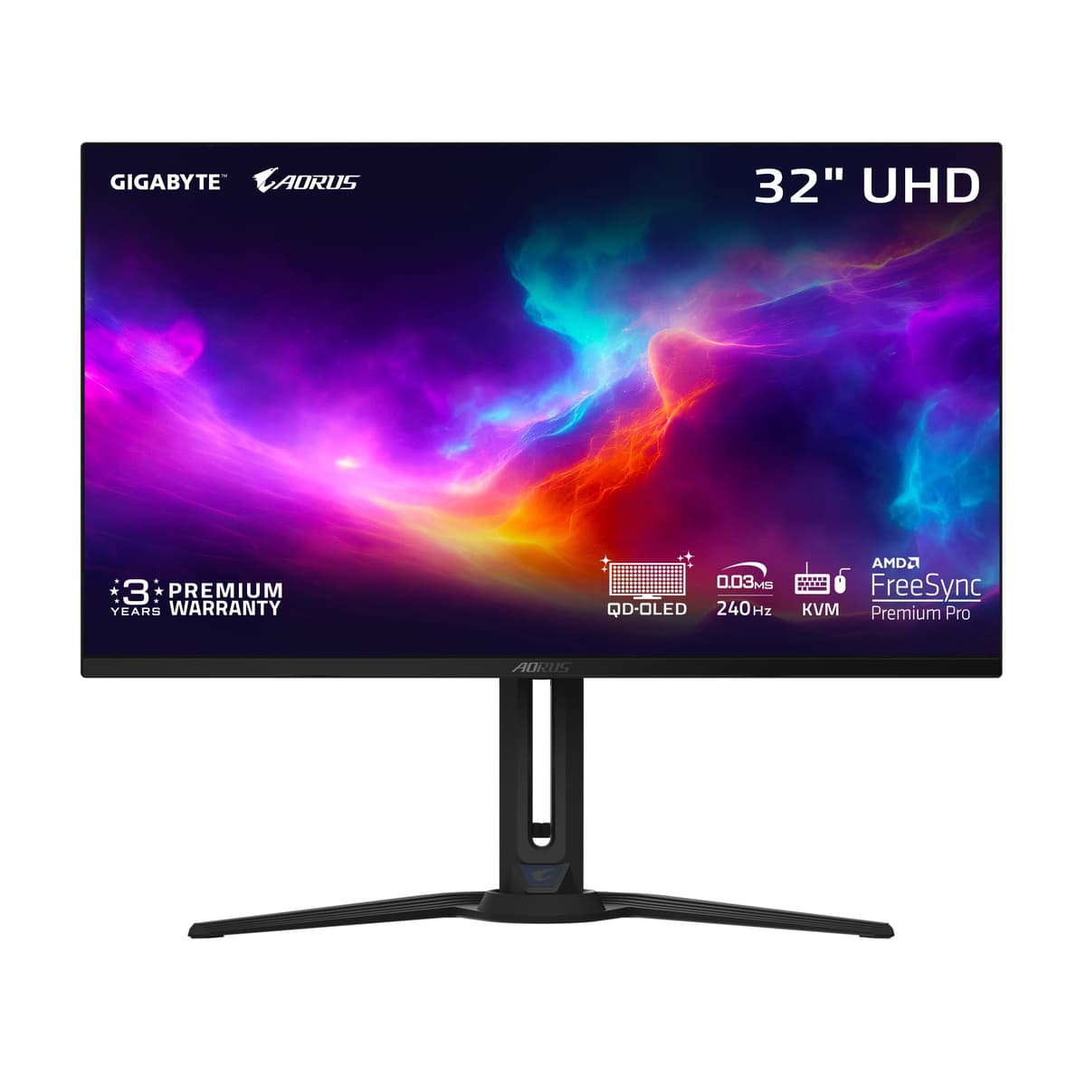 GIGABYTE AORUS FO32U2 32" QD-OLED 4K 240Hz 0.03ms FreeSync Premium Pro AORUS FO32U2 SA