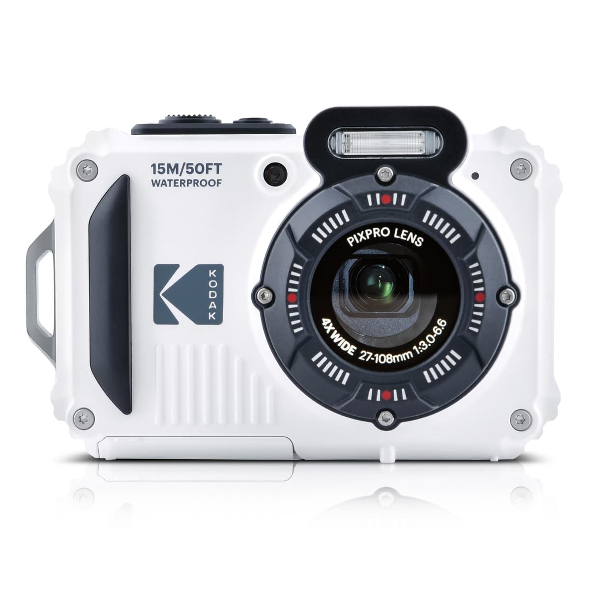 Kodak Pixpro WPZ2 Cámara compacta resistente 16MP, 4x zoom, Full HD, Wi-Fi, blanca WPZ2-WH