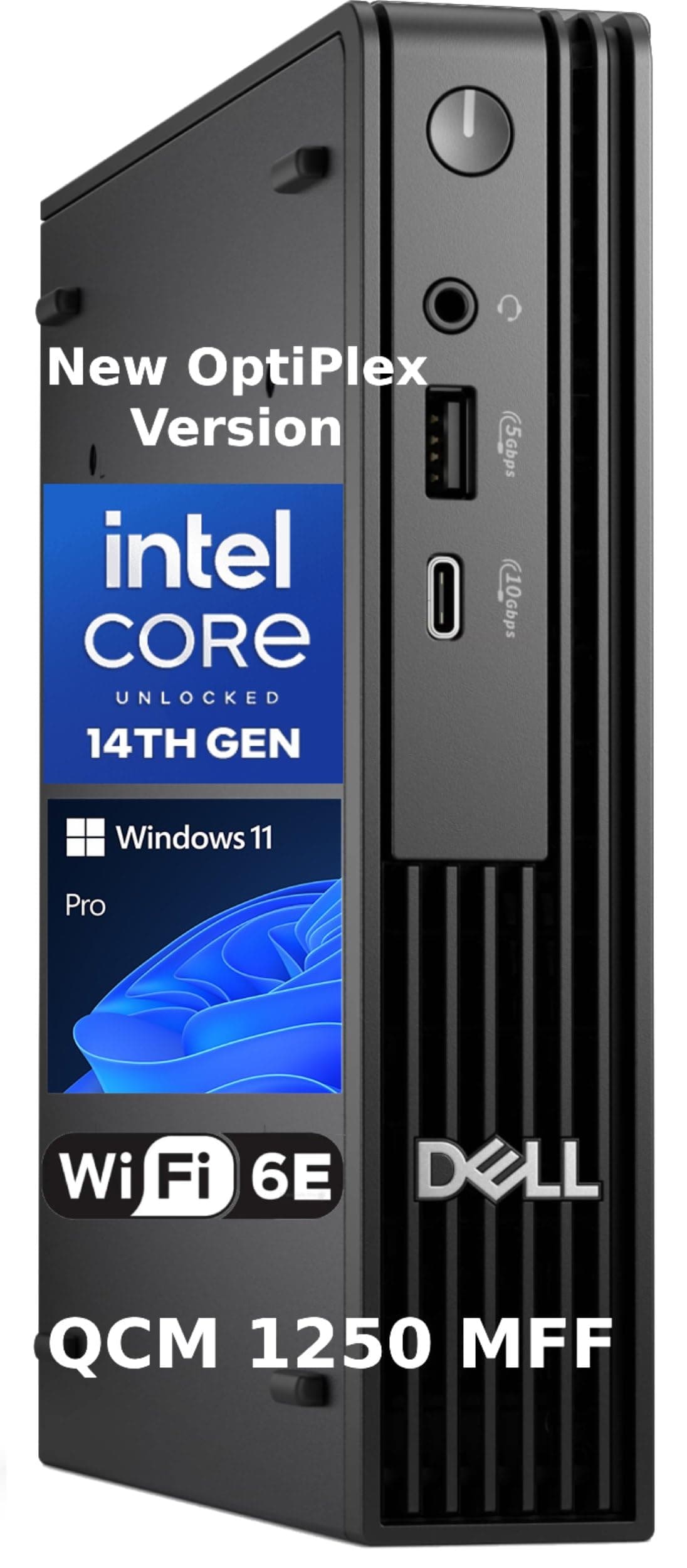 Dell Pro Micro QCM1250 - Mini Desktop OptiPlex con Intel Core i5-14500T, Hasta 64GB DDR5 y 2TB PCIe SSD