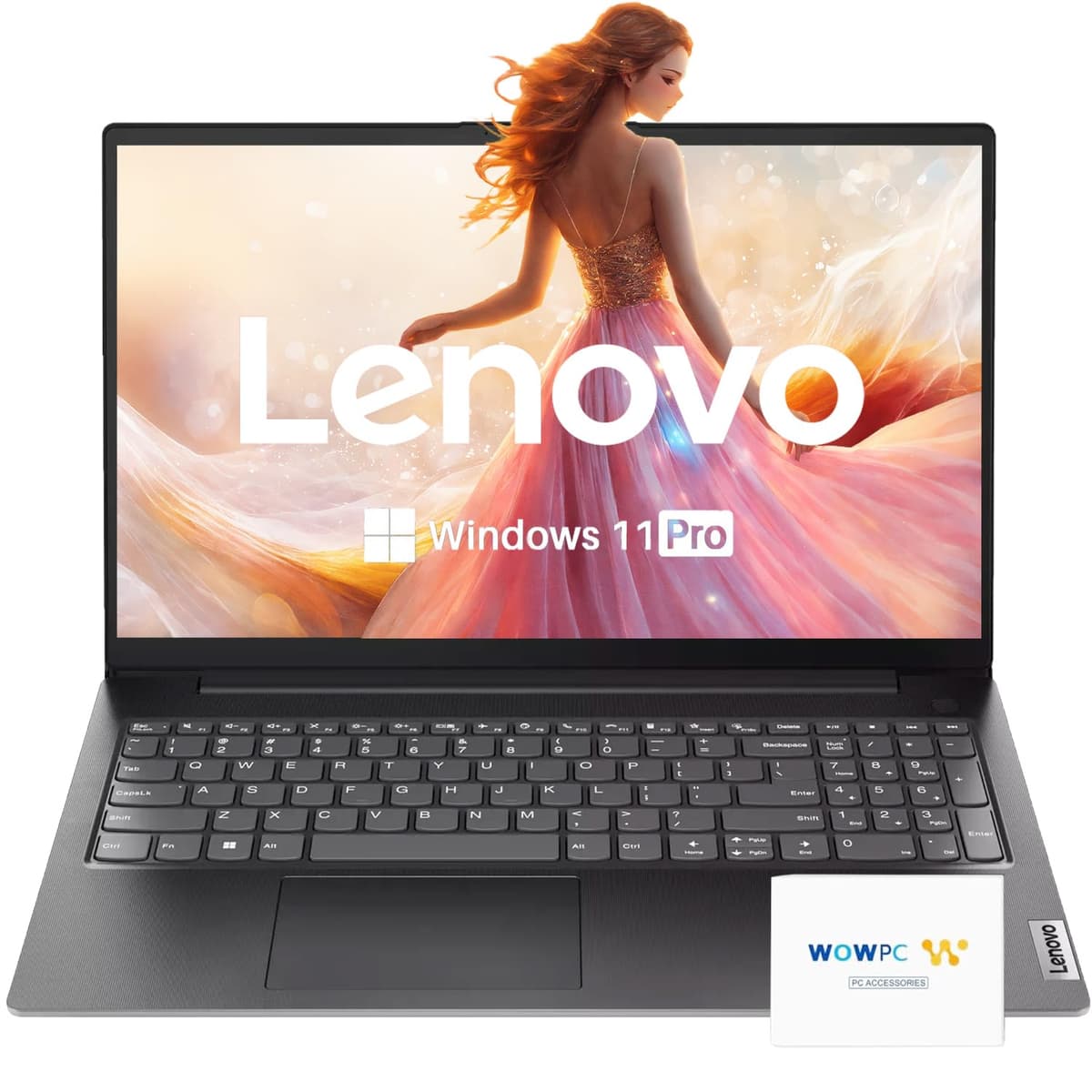 Notebook Lenovo V15 Series | Pantalla 15.6" FHD con baja emisión de luz azul | 32 GB RAM | 1 TB de almacenamiento (512 GB SSD + 512 GB almacenamiento externo) | CPU Intel | HDMI | Puerto Ethernet | Webcam | Windows 11 Pro Business Laptop