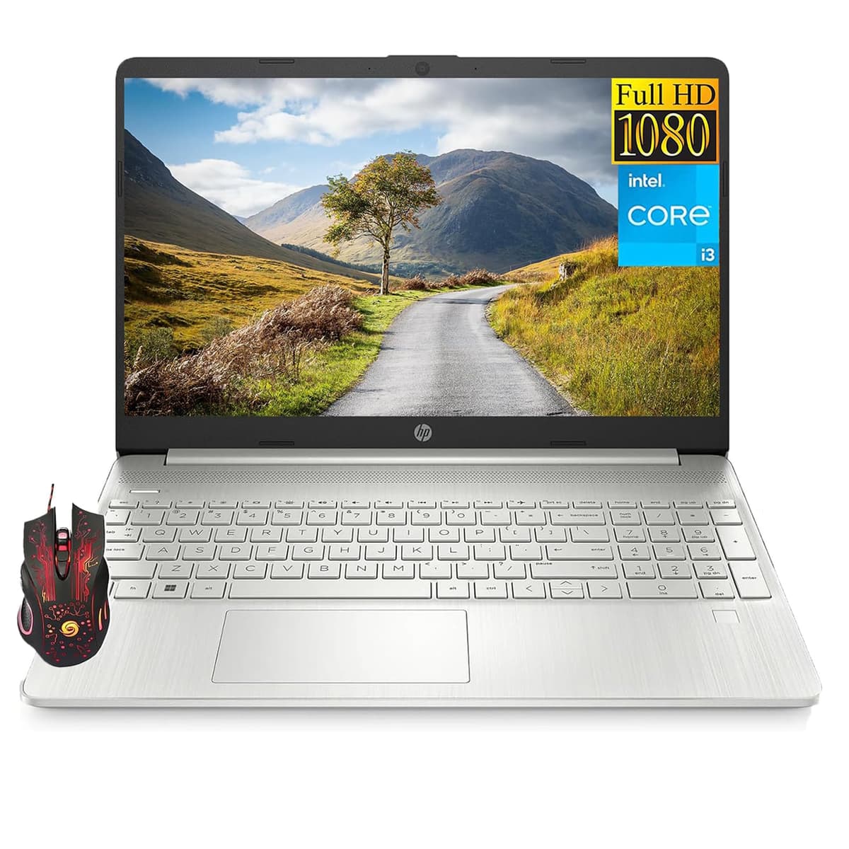 HP Business 15.6" Laptop, pantalla FHD 15.6", Intel Core i3-1215U, 16 GB RAM, 1 TB SSD, Intel UHD Graphics, cámara HD, Wi-Fi, Bluetooth, Windows 11 Home HP Laptop