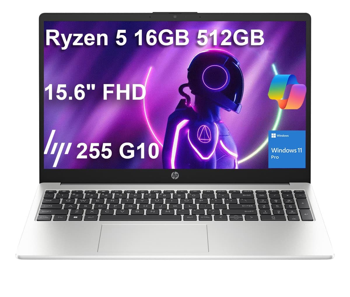 ist computers HP 255 G10 Laptop Empresarial (15.6" FHD IPS Antirreflejo, AMD Ryzen 5 7530U (> Intel i7-1165G7) 16GB RAM, 512GB SSD) para Casa, Estudiantes, Webcam, Teclado Numérico, HDMI, Wi-Fi, Bluetooth, Windows 11 Pro con Copilot EliteBook 845 G8