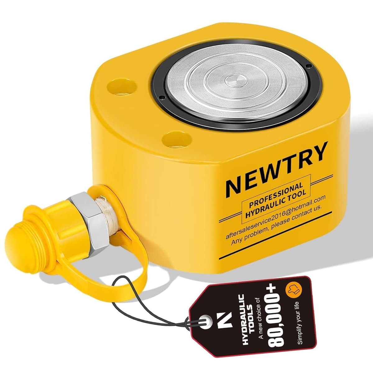 NEWTRY Mini Low Profile Hydraulic Cylinder 150T 21mm YX-128