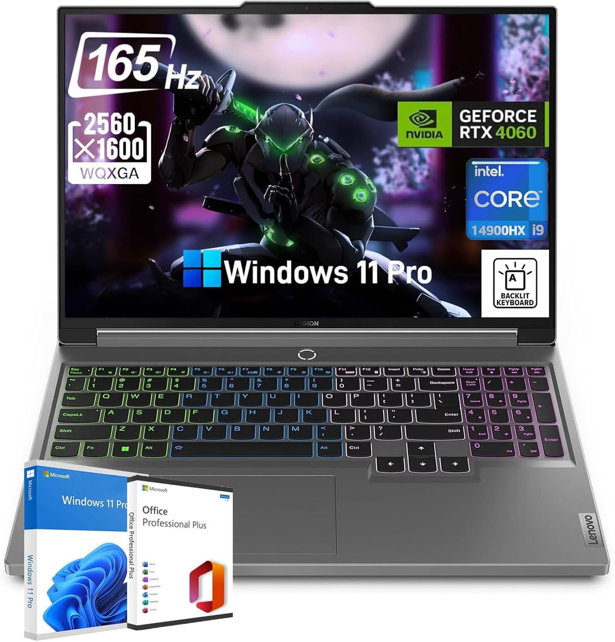 Lenovo Legion 5i 16" WQXGA 165Hz, Intel i9-14900HX, 32GB DDR5, 1TB SSD, RTX 4060, Windows 11 Pro Lenovo Legion Pro 5i