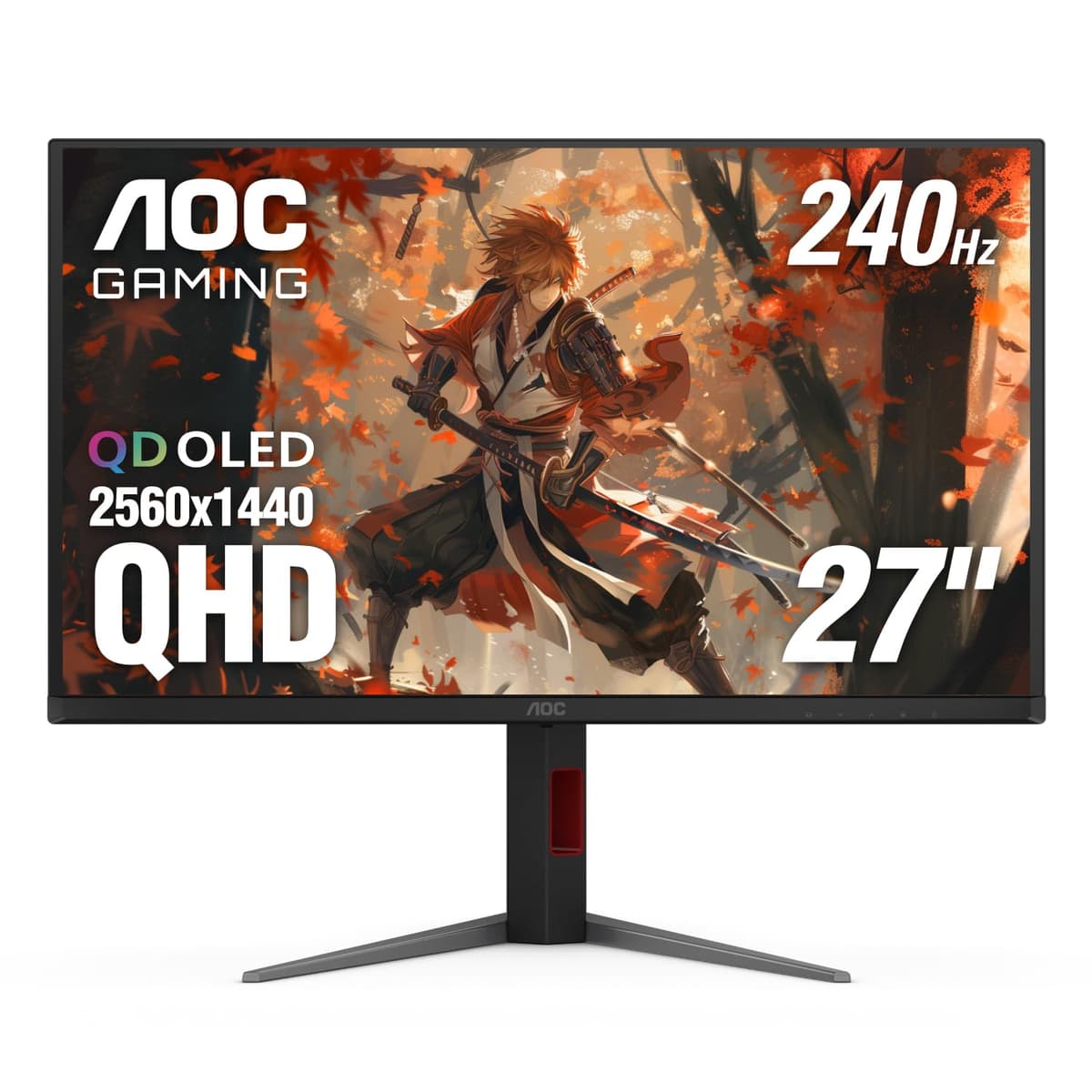 Monitor Gaming AOC Q27G4ZD 27" QD OLED QHD - 240Hz, 0.03ms, G-Sync Compatible, HDR10