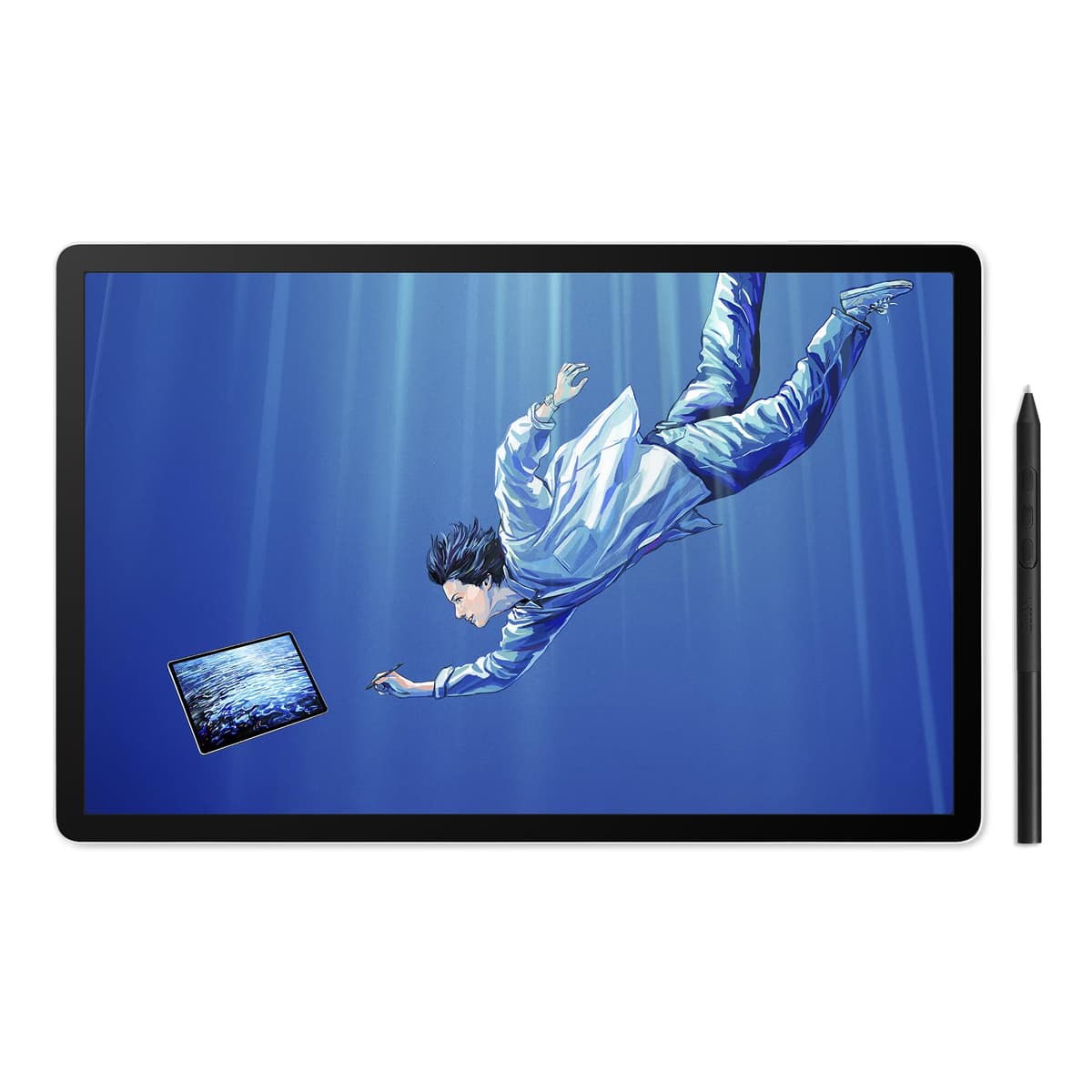 Wacom MovinkPad Pro 14, tableta de dibujo móvil Android de 14", OLED sin necesidad de computadora, lápiz Pro Pen 3 sin batería, 12 GB RAM/256 GB de almacenamiento, pantalla mate anti-reflejo, tableta de arte digital todo en uno portátil DTHA140L0Z