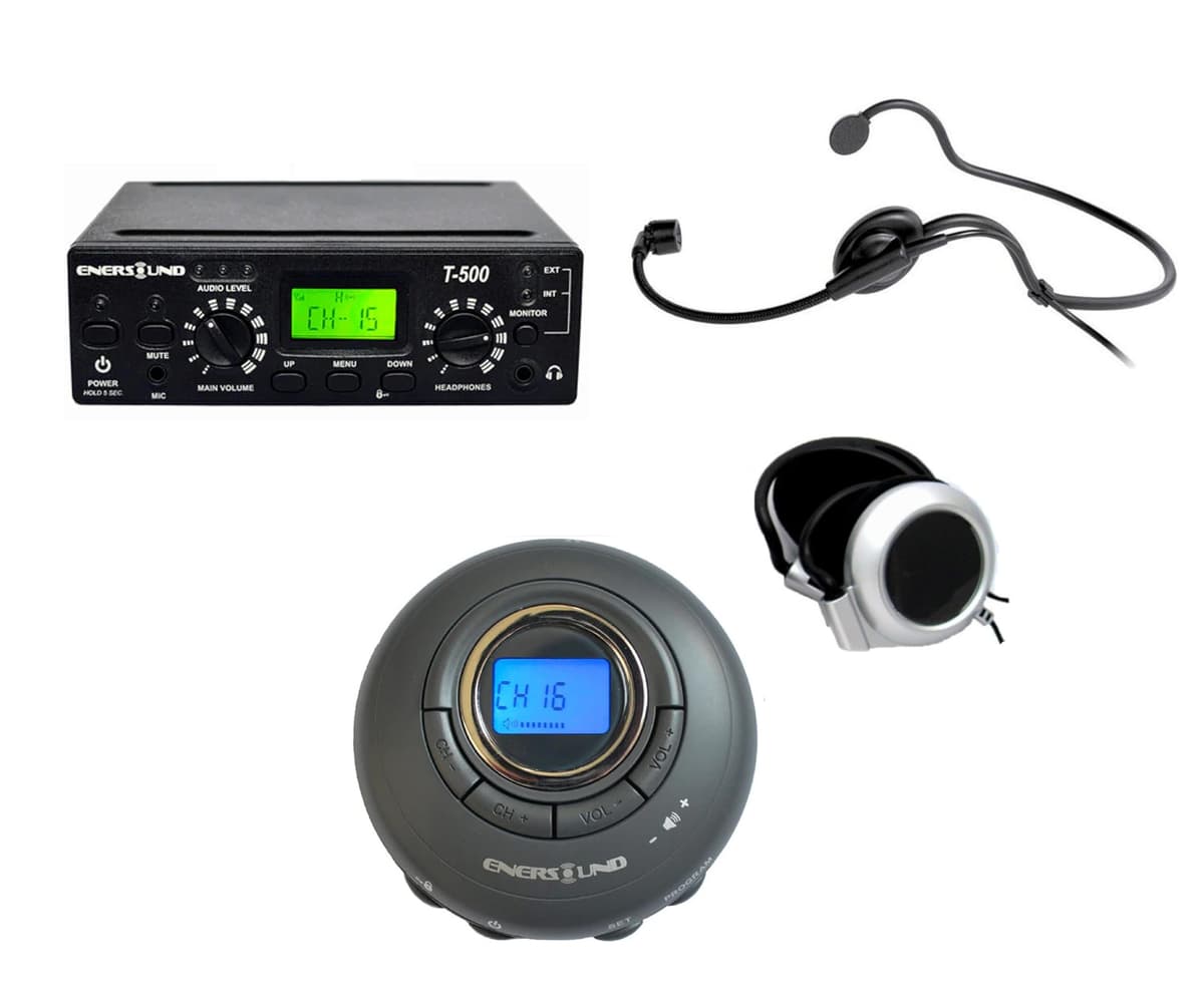 Sistema de Interpretación Enersound para 50 Personas - Garantía 3 Años y Soporte Telefónico (EE. UU.)