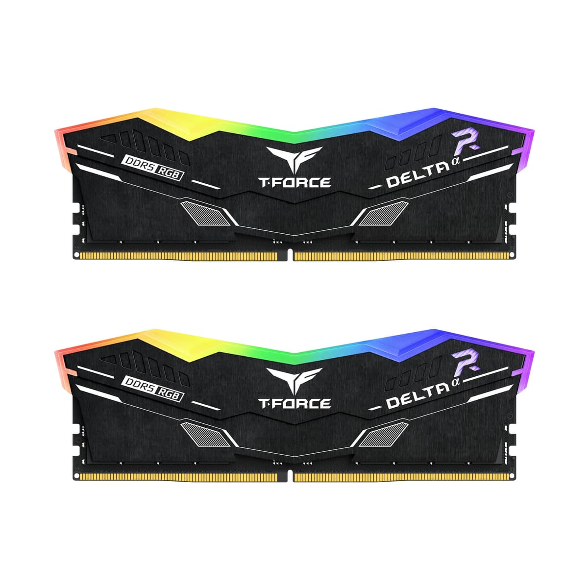 TEAMGROUP T-Force Delta Alpha RGB DDR5 RAM Kit 64GB (2x32GB) 6000MHz (PC5-48000) CL38 Compatible con Intel XMP 3.0 y AMD EXPO Memoria para PC Módulo RAM Negro FF7D564G6000HC38JDC01