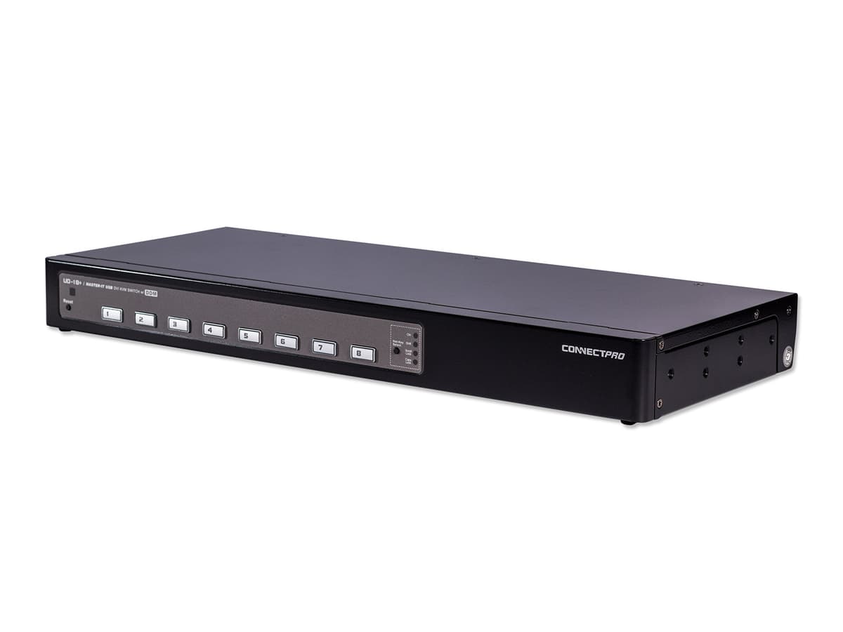 ConnectPro UD KVM DVI USB 8 puertos con DDM y multi-hotkey (cable 6 ft) UD-18-PLUS-KIT