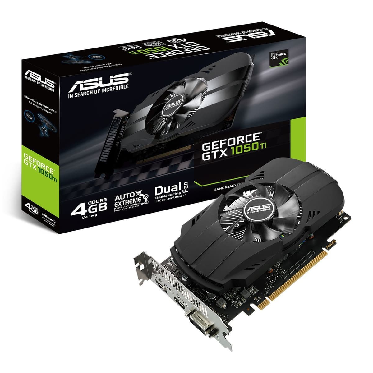 ASUS PH-GTX1050TI-4G Tarjeta de video GeForce GTX 1050 Ti 4GB GDDR5 B990A95