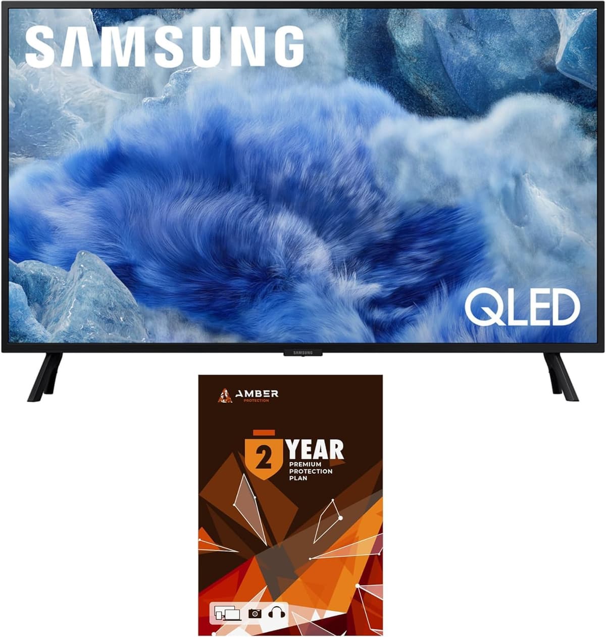 Samsung QN32Q8FAAFXZA Televisor Inteligente QLED Q8F 32 pulgadas 4K con Vision AI y Plan de Protección Amber de 2 años (2025) BNDL_QN32Q8FA-WRTY2-AMBER-SC
