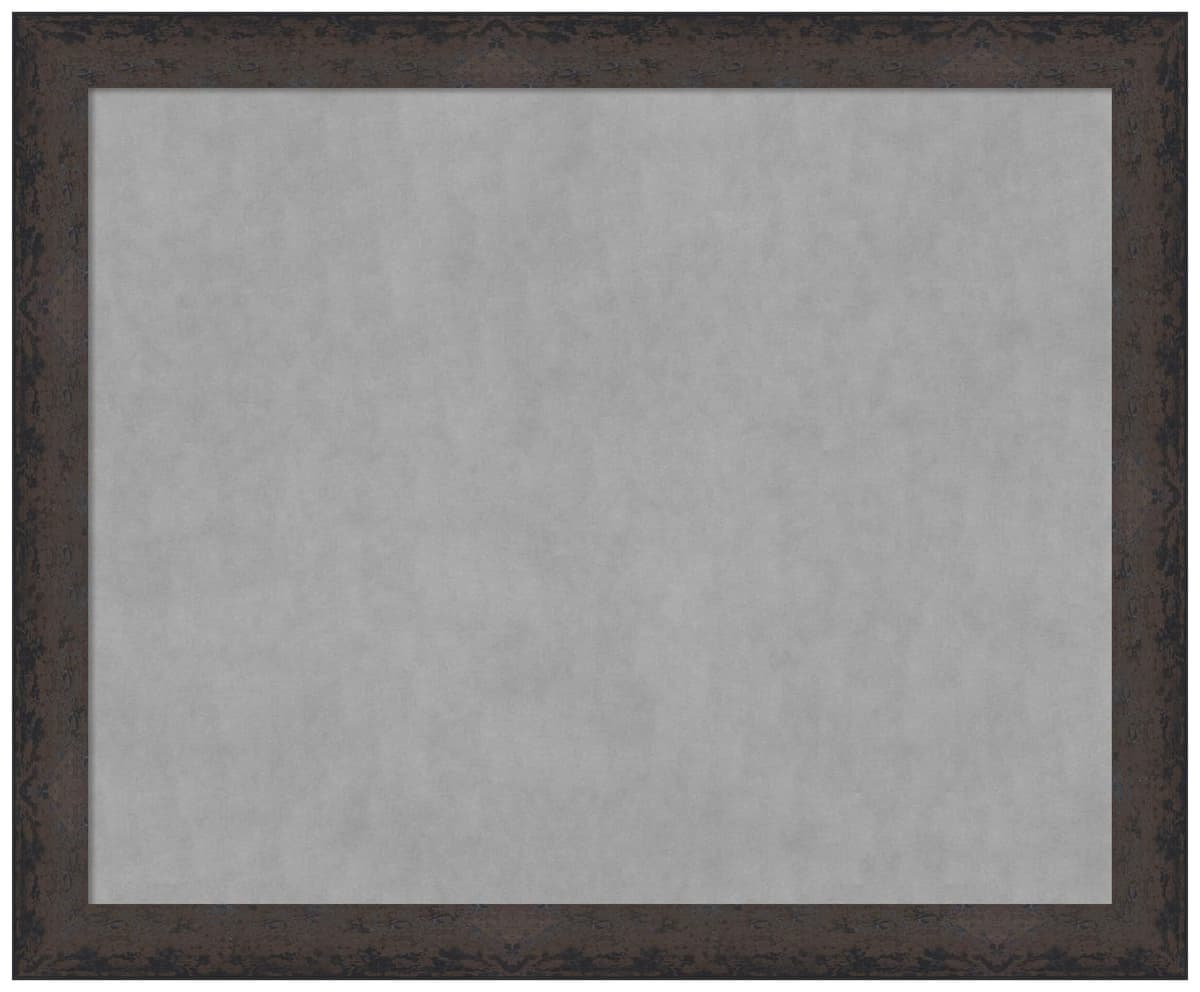 Amanti Art Tablero magnético enmarcado 45 x 37 pulgadas - Área magnética 40 x 32, marco Dappled Black Brown 28588293822