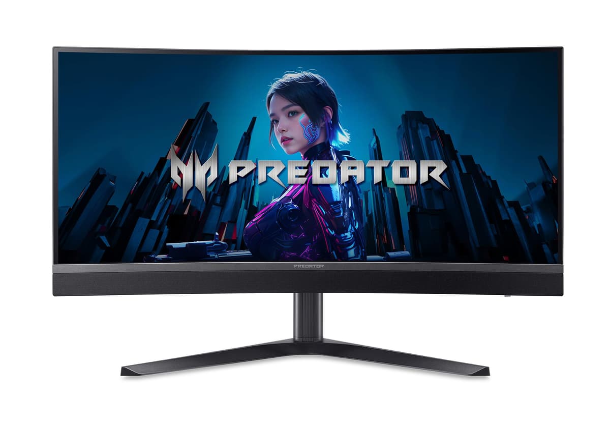 Monitor curvo gamer Acer Predator 1500R | 34" UWQHD 3440 x 1440 MiniLED | AMD FreeSync Premium | Hasta 200Hz | Hasta 0.5ms | DisplayHDR 1000 | USB Type-C, DP 1.4 y 2 x HDMI 2.1 | X34 X0bmiiphux UM.CXXAA.001