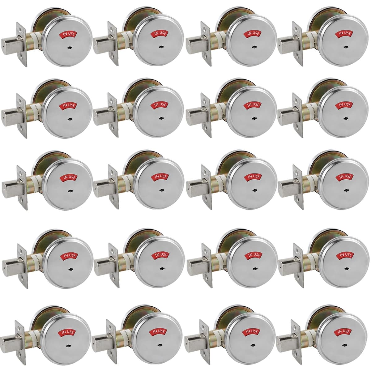 Cerrojo Indicador Comercial HISAFE In-Use/Vacant Satin Chrome, Reversible, Grado 2