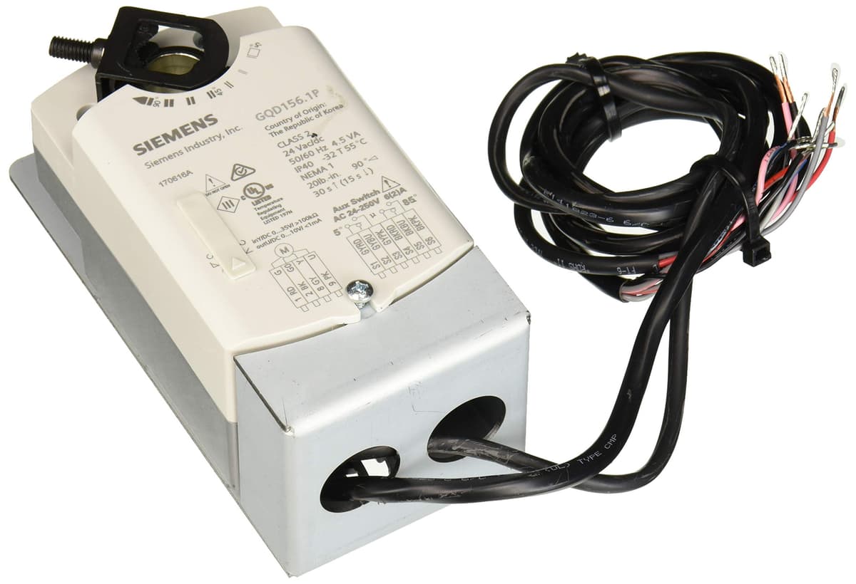 Siemens GQD156.1P Actuador rotatorio SR 20 lb-in 24VAC/DC 2-10V
