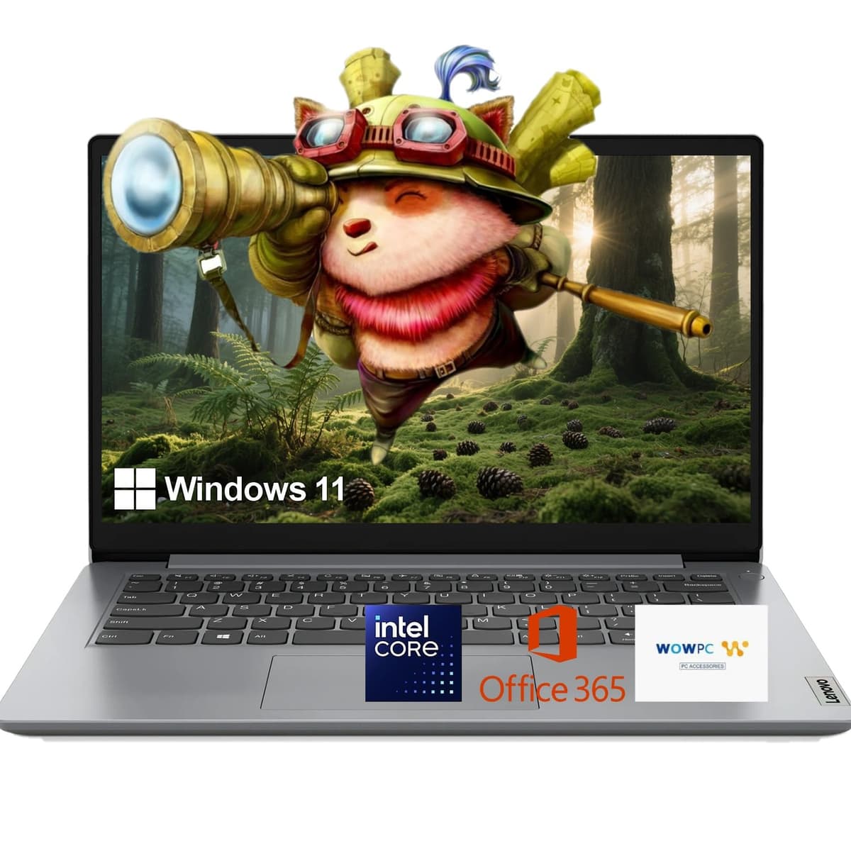 Lenovo IdeaPad portátil de 15.6 pulgadas para negocios y estudiantes | Intel Core | 1 año de Office 365 | 12 GB de RAM | 1 TB SSD + 128 GB eMMC | 1 TB de almacenamiento en la nube | batería de 11 horas | Windows 11 | USB de recuperación WOWPC