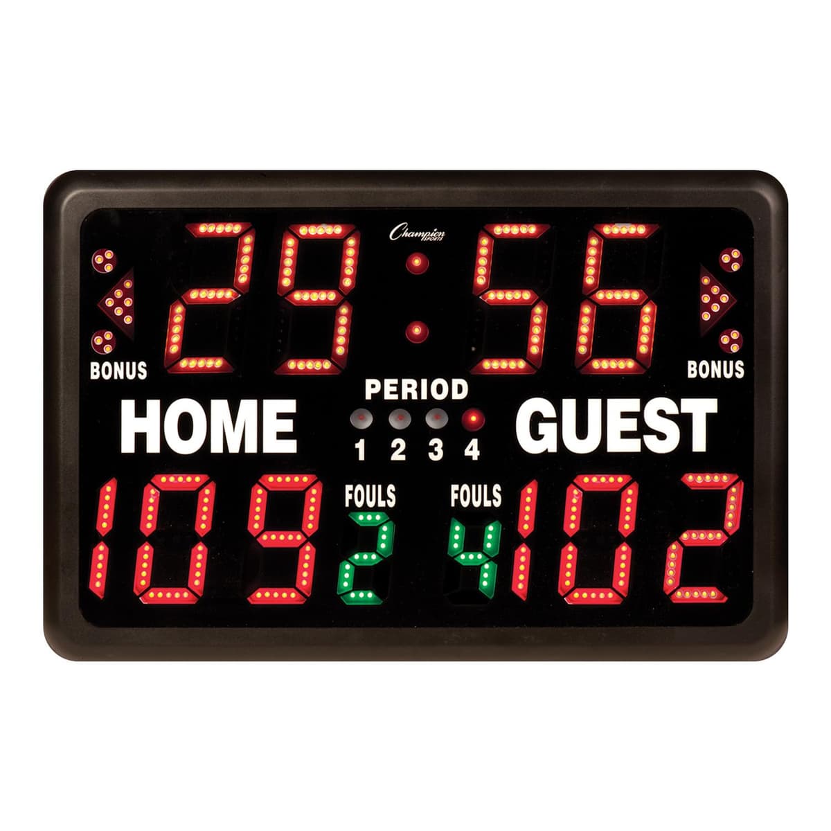 Marcador electrónico de mesa Champion Sports T90, multi-deporte, 24" x 16" x 10", negro CHST90