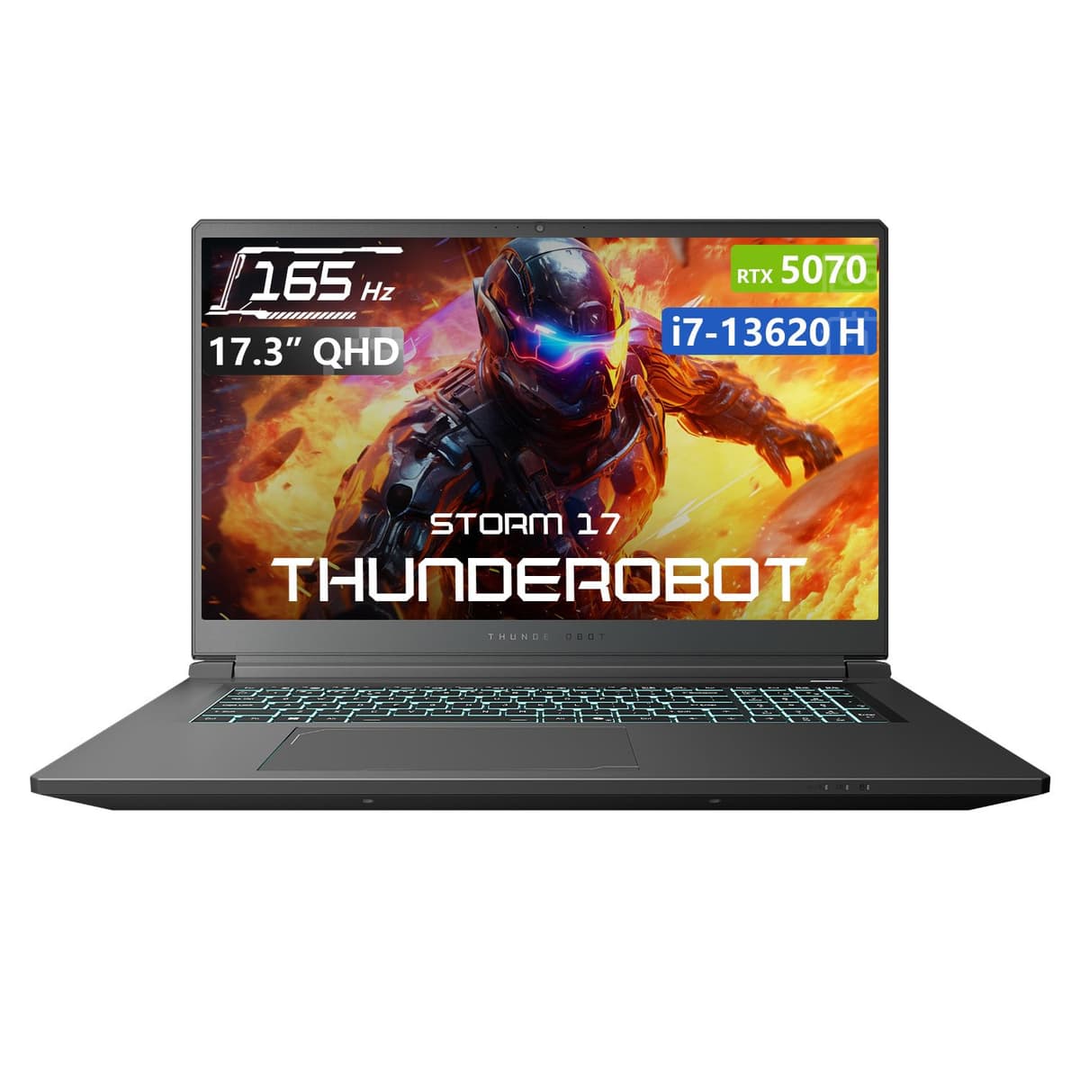Thunderobot Storm 17 5070 17.3" QHD 165Hz, Core i7-13620H, GeForce RTX 5070, 64GB DDR5, 1TB SSD