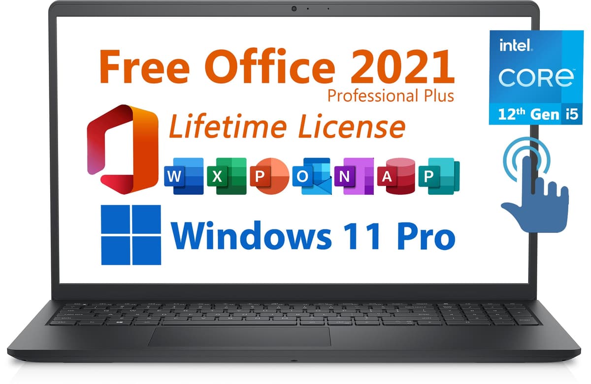 Dell Inspiron 15 2024 para Negocios, Microsoft Office 2021 Gratis con Licencia de por Vida, 15.6" FHD 1920 x 1080, Intel Quad-Core i5-1135G7 2.4 GHz, 32GB DDR4 RAM, 1TB SSD PCIe, Windows 11 Pro, Negro