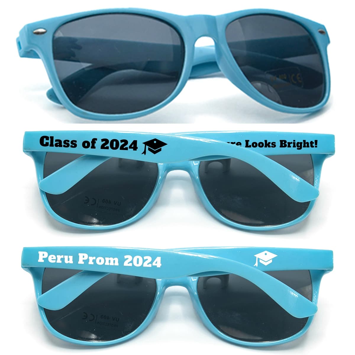 GZLDGIFTS 350PC Gafas personalizables para regalos de fiesta - Aqua