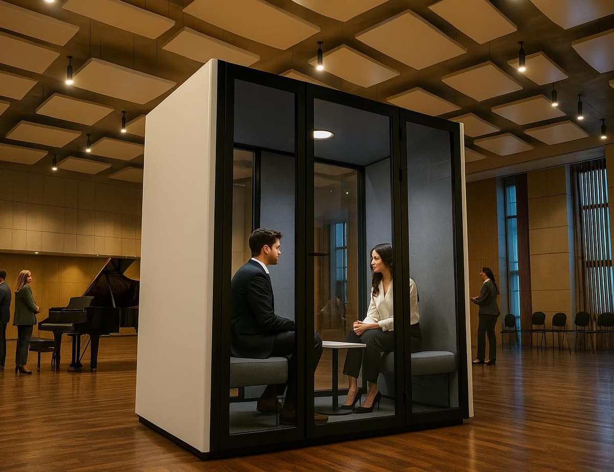 KB Housing KB-POD1-L Cabina Acústica para Oficina (Blanco, L)