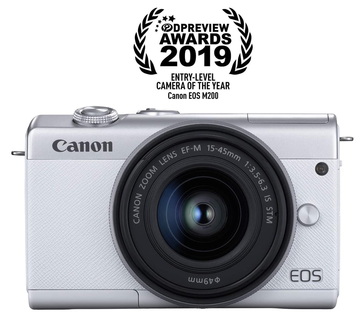 Canon EOS M200 con EF-M 15-45mm STM Kit (White) - 3700C009-cr (Renewed)
