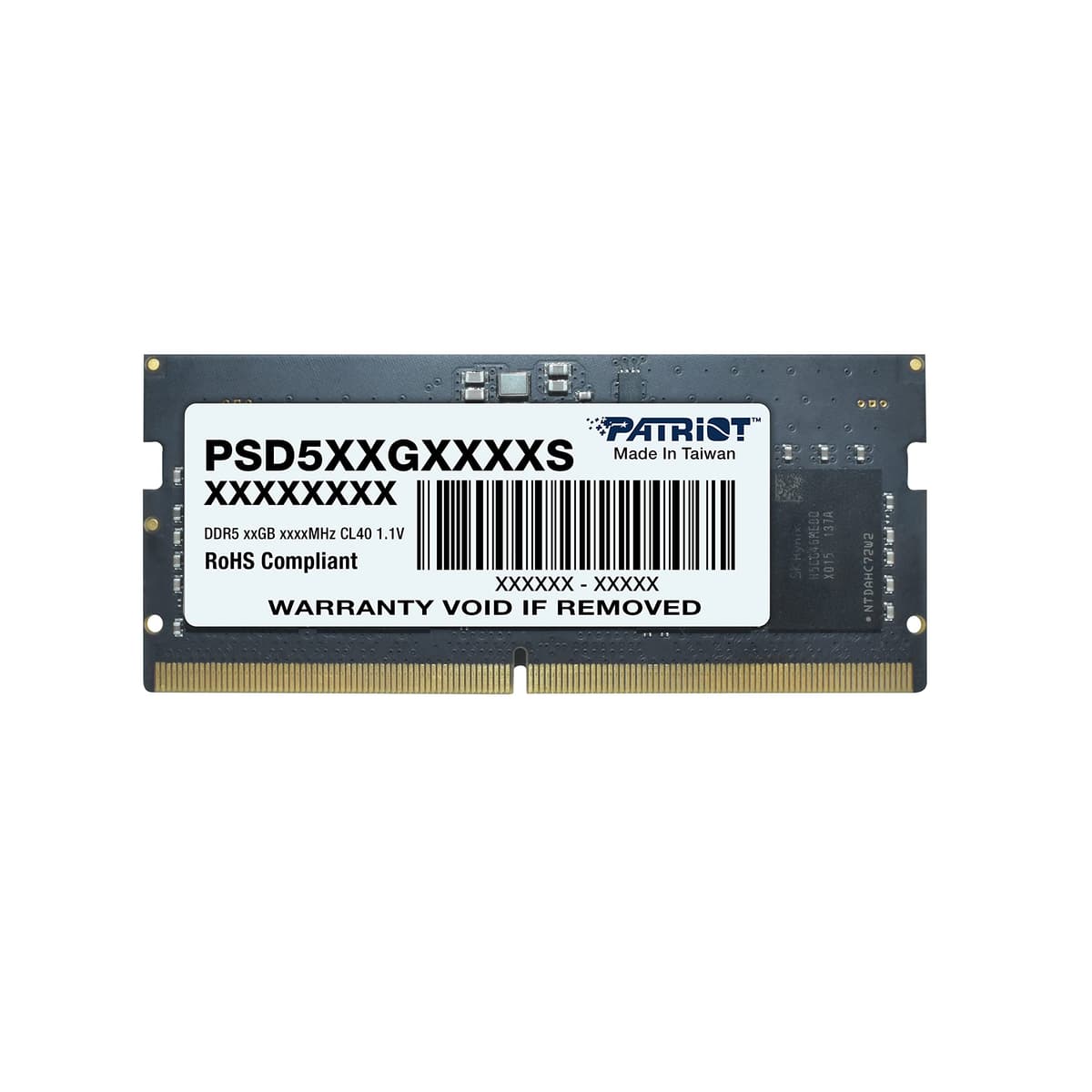Patriot Memory Signature Line Series DDR5 32GB (1 x 32GB) 4800MHz SODIMM Single - PSD532G48002S