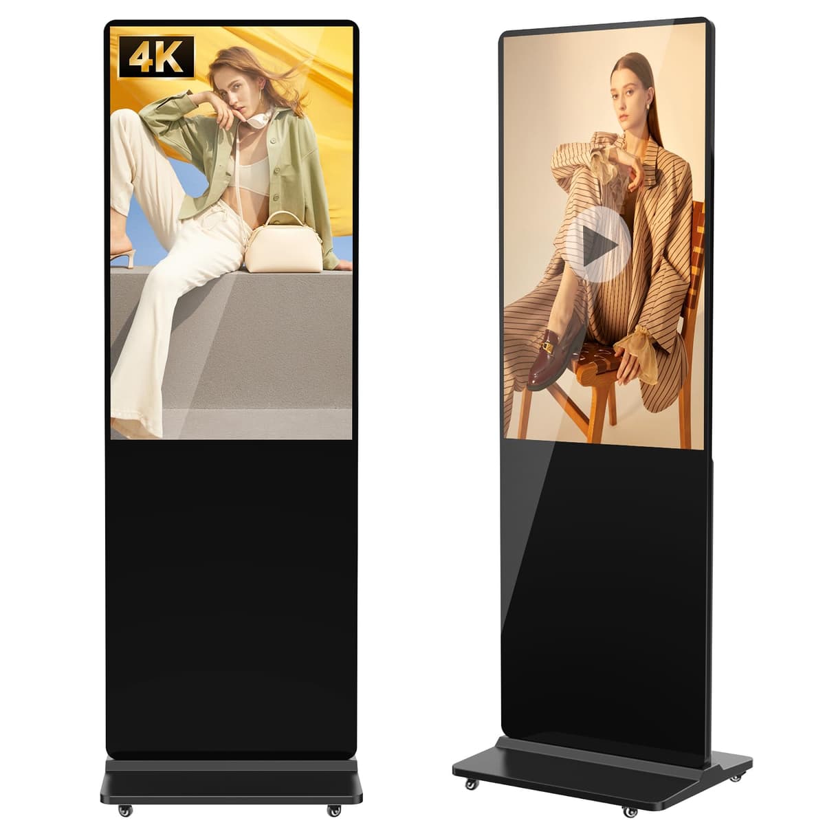 JIYANG 43" 4K Digital Signage Kiosk Ultra HD IPS Plug-and-Play