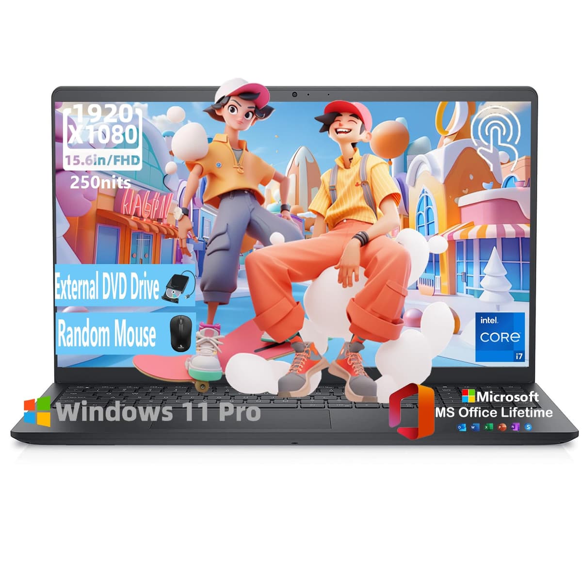 Dell Inspiron 15 3530 Touchscreen - i7-1355U, 15.6'' FHD, 32GB RAM, 1TB SSD, Windows 11 Pro Dell Laptop