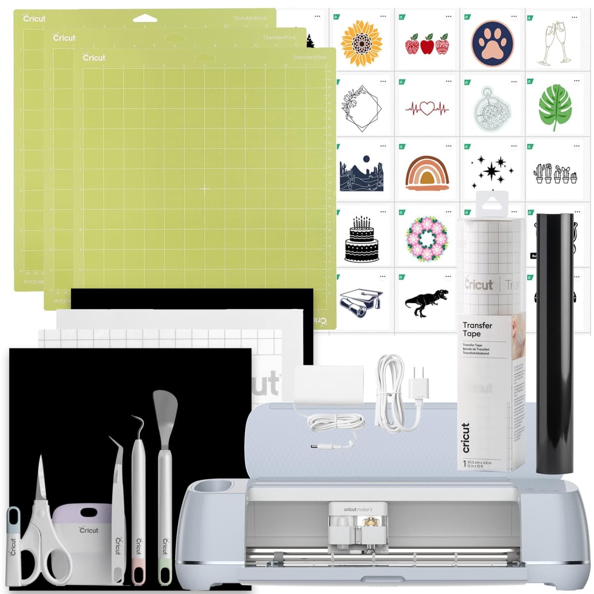 Cricut Maker 3 Máquina de corte inteligente - Bundle inicio con accesorios 8002288
