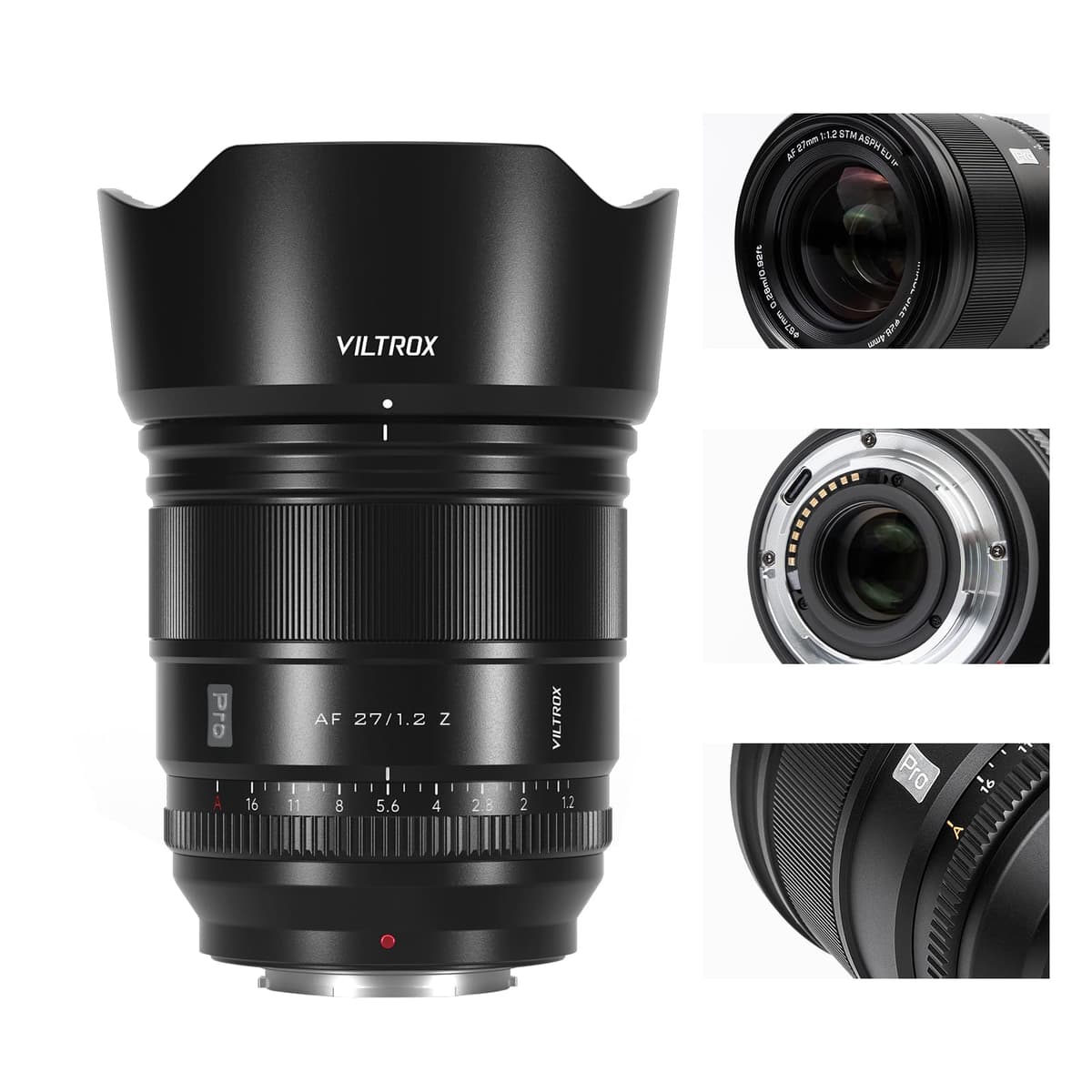 VILTROX AF 27mm/1.2Pro Z Montura Z APS-C Objetivo Prime Gran Angular AF Autofocus STM para Cámaras Nikon Z Z9 Z8 Z7 Z6 Z5 Z50 Z30 ZFC Z0313