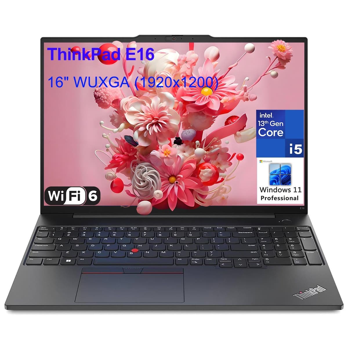 Lenovo ThinkPad E16 Gen 1 Computadora Portátil Empresarial, 40 GB RAM, 1 TB SSD PCIe, Intel de 13.ª gen i5-1335U de 10 núcleos (Mejor que i7-1255U), 16" FHD+, Wi-Fi 6, Thunderbolt 4, Windows 11 Pro, Vent-Hear