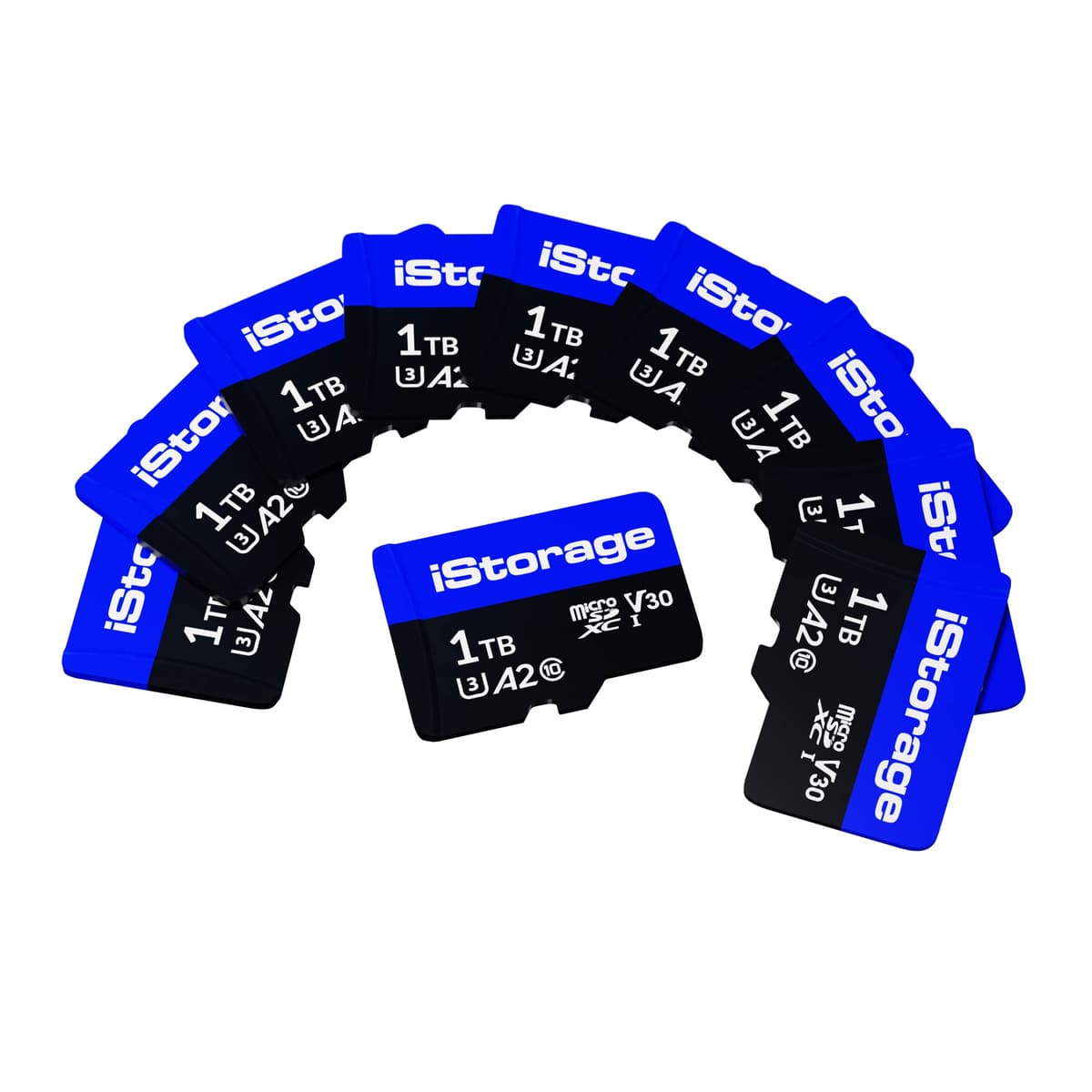 iStorage microSD 1TB Pack x10 compatible con datAshur SD (para uso con datAshur SD) IS-MSD-10-1000