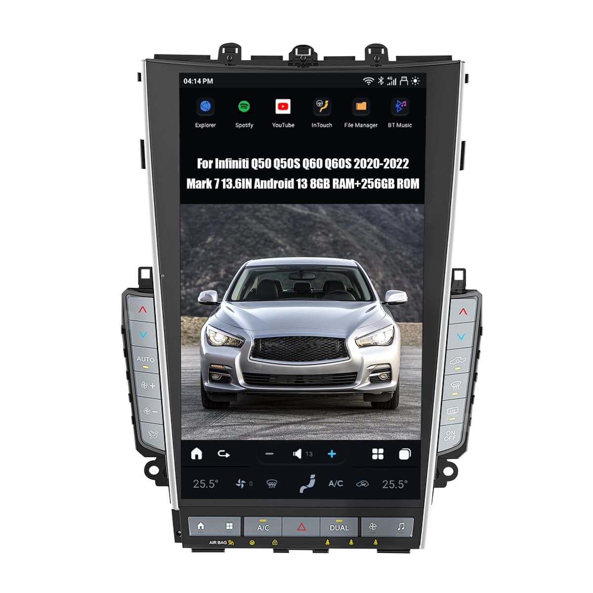AUCARAUTO AuCar 2025 Android 13 Radio 13.6" para Infiniti Q50/Q60 2020-2022 MK7