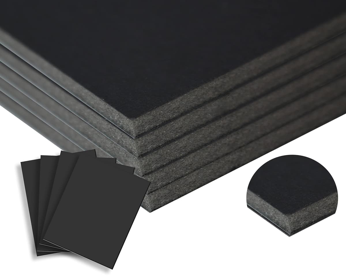 WHOLESALE ARTS AND FRAMES Black Foam Board 24x30 50PK - Foamcore negro 3/16" 3/16BF