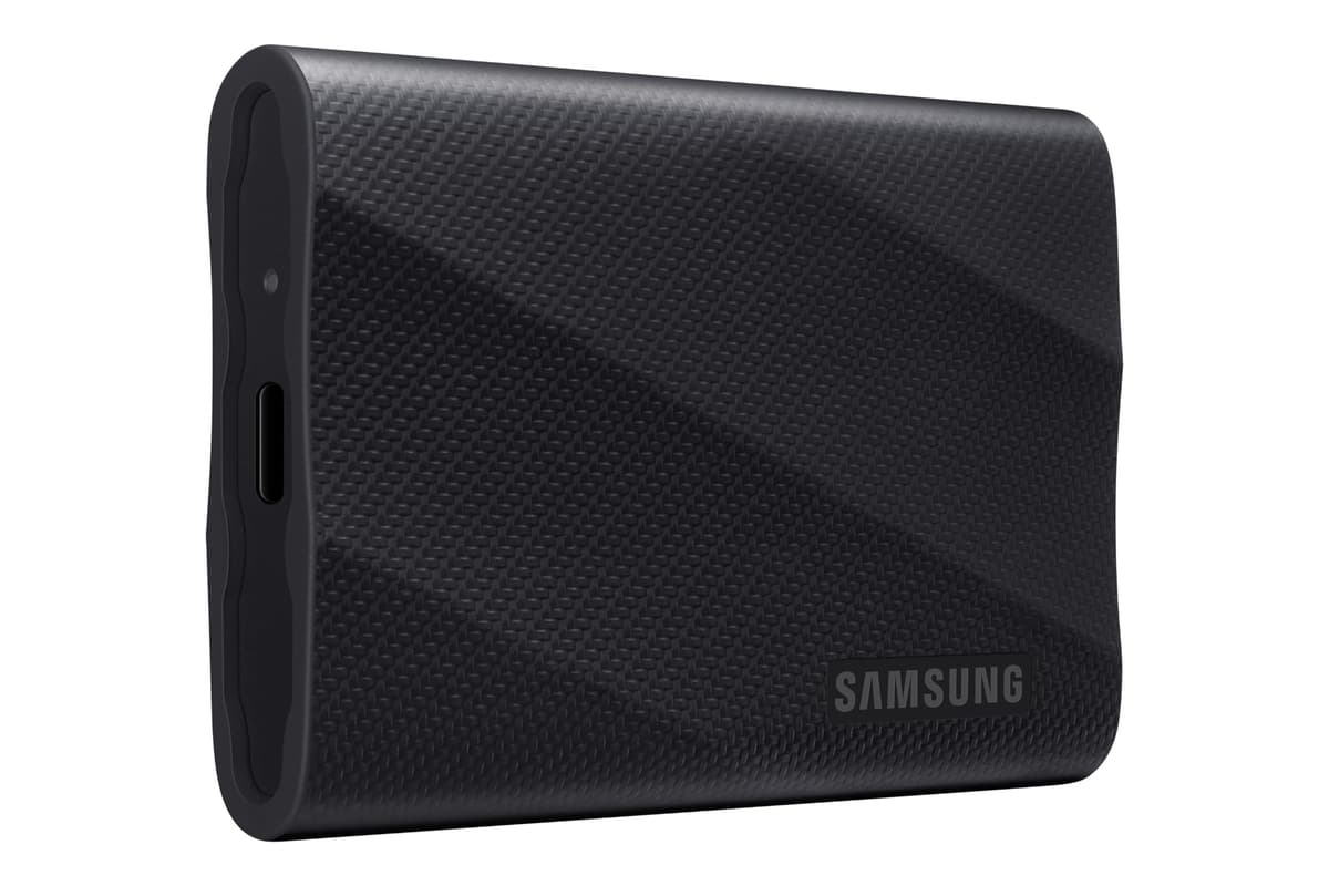 Samsung T9 SSD portátil 4TB, hasta 2.000 MB/s, SSD externo USB 3.2 Gen 2x2, resistente a caídas de hasta 3 m, para profesionales creativos, YouTubers, creadores de contenido, compatible con Mac, MU-PG4T0B MU-PG4T0B/EU