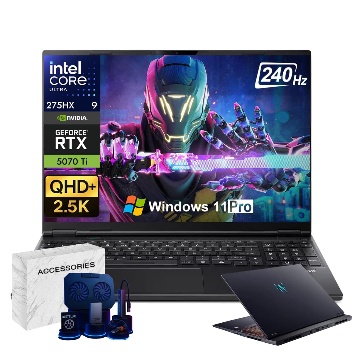 Acer Predator Helios Neo 16S AI Gaming Laptop 16" OLED 240Hz, Intel Ultra 9 275HX, RTX 5070 Ti PHN16S-71-98RF